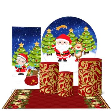 Imagem de Trio Capas Cilindro + Painel + Lateral e Tapete Natal (K3NAT0006)