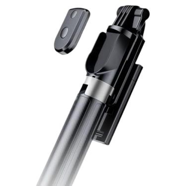 Imagem de Selfie stick de comprimento sem fio Bluetooth tripé portátil retrátil (Preto)