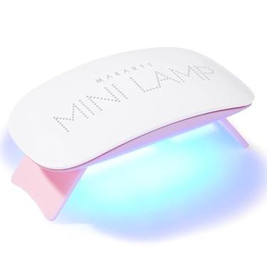 Imagem de Makartt Lâmpada UV LED para unhas, luz UV para unhas de gel, mini lâmpada portátil USB de 6 W, esmalte de gel de secagem rápida, luz de cura, temporizador 60S, secador de manicure para salão de