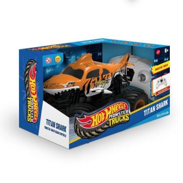Imagem de Monster Truck Titan Shark de Controle Remoto Hot Wheels 1:24 Multikids