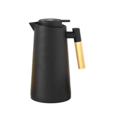 Imagem de Garrafa Térmica 1 Litro Com Termômetro Led Para Chás/Café Design Modern(PRETO)