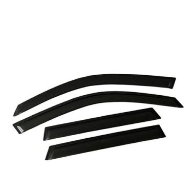 Imagem de GRJQRKHZ Defletor de janela lateral de carro para MERC&edes B&ENZ Gle-Class W167 2020-2024 Viseira de porta Weathershied proteção contra vento sol chuva protetores de janela lateral defletores de