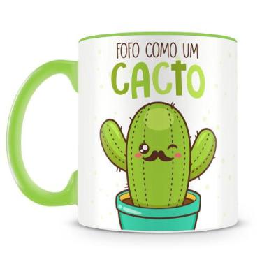 Imagem de Caneca Personalizada Fofo como um Cacto - Porcelana Alta Resistência -