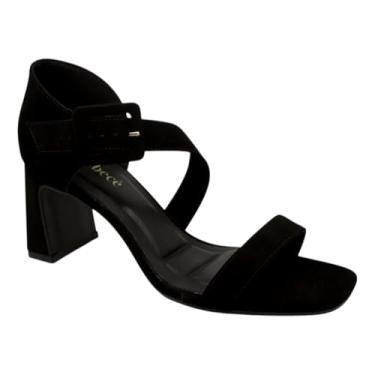 Imagem de Sandália Salto Grosso Feminina Conforto Bebecê T6040-739 (Preto, BR, Adulto, Numérico, 34)