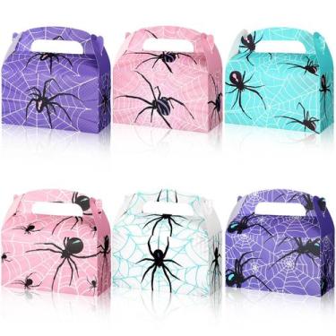 Imagem de Caixas de lembrancinhas Kosiz Spider com tema de Halloween, 30 unidade