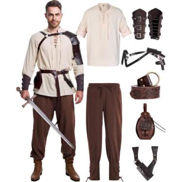 Imagem de Conjunto de fantasias masculinas Vanderdyken Renaissance Pirate Viking