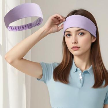 Imagem de Bandanas esportivas para corrida elásticas com absorção de umidade leves (violeta)
