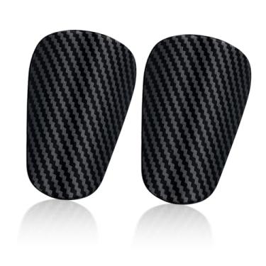 Imagem de 2 mini caneleiras, listras, 8 x 4 cm, miniatura, caneleiras de futebol, pequenas caneleiras, equipamento de proteção, para adultos, crianças, adolescentes, meninos e meninas