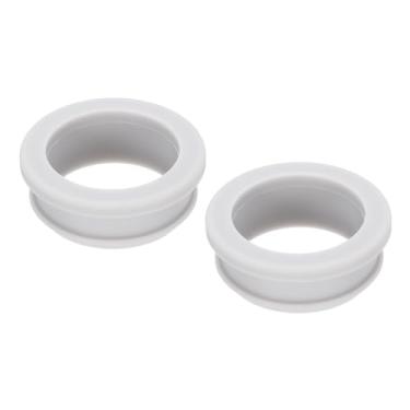 Imagem de 2 peças de encaixe de borracha com ilhós diâmetro de 36,6 mm ID 30,5 mm vedação anti-arranhões para caixa elétrica cabo tubo cinza