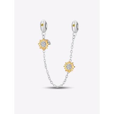 Imagem de 1 peça, corrente de segurança de trevo em U, prata, berloque, adequada para mulheres, faça você mesmo, joias e roupas diárias, joias combinando, decoração para mulheres, presente para mamãe, 8.2mm