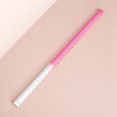 Imagem de Generic 1 régua quadrada 30 cm +/-5% de precisão acrílico gradiente rosa 30 x 1 x 1 cm