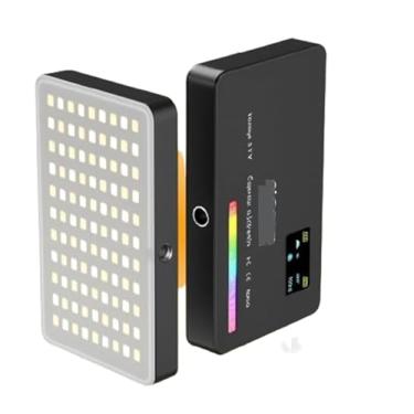 Imagem de SLF-12 Luz de Preenchimento RGB Portátil com Bateria 4000mAh, Display Digital, Ajuste de Brilho e Temperatura de Cor 2500K-9000K, Compatível com Câmera, Tablet e Celular