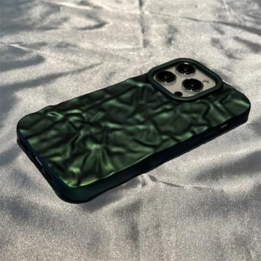 Imagem de Caso de telefone plissado para iphone 14 plus 14 13 pro max 12 11 pro max xr xs x max 7 8 plus capa traseira escudo, 23030236,02, para iphone12