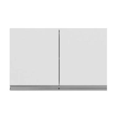 Imagem de Armario Aéreo Geladeira 80cm Andréia 2 Portas Ajl Móveis Branco