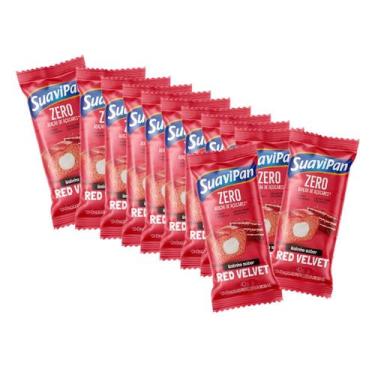 Imagem de Bolinho Zero Sabor Red Velvet Display com 12 un de 40g - Suavipan