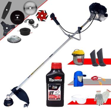 Imagem de Roçadeira 8 Em 1 Rt43lb25a 43cc 1,7hp + Epi + óleo Toyama 2t