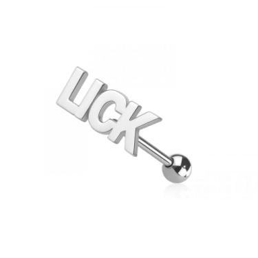 Imagem de Pierced Owl Barra de língua impertinente de aço inoxidável 316L 14GA, 14ga, Metal, Sem Pedra Preciosa