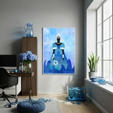 Imagem de Quadro Decorativo Desenho Iemanjá - 70X50Cm - Quadros On-Line