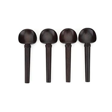Imagem de QANYEGN PEGs de ajuste de violino, ferramenta de ajuste de violoncelo de ebony Wood Wood, Ebony Wood Violin Tuning PEG para acessórios de instrumentos musicais de violoncelo