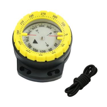 Imagem de Bússola de Mergulho Subaquática Pulso Luminosa Ferramenta Navegação com Corda Elástica para Atividade e Acampamento