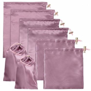 Imagem de Bolsas de armazenamento de brinquedos para adultos, 6 peças, bolsa organizadora de brinquedos de microfibra ajustável, bolsa organizadora de brinquedos, bolsa dobrável para mulheres, homens