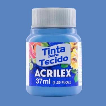 Imagem de Tinta para Tecido Fosca 37ml Acrilex - Cores Frias - 04140, AZUL CARIB