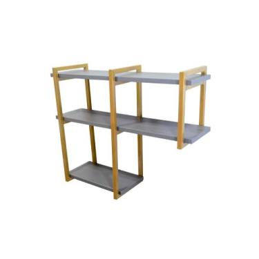 Imagem de Nicho Invertido Metalon 100x15 Dourado Metalico 04 Estilo e Elegancia 