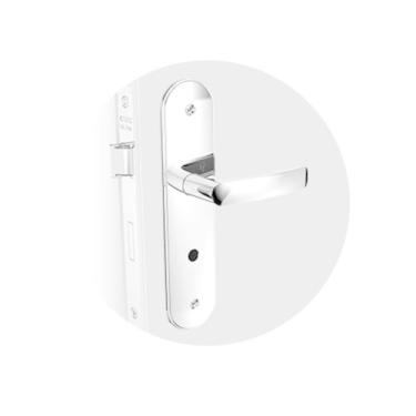 Imagem de Fechadura Wc Pali Alavanca Cromada Soprano