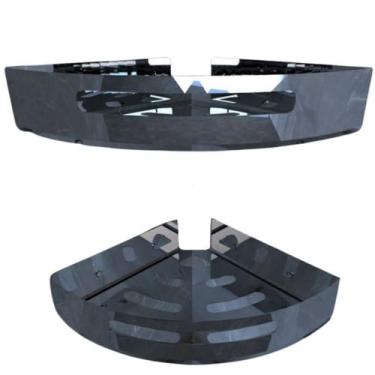 Imagem de Kit 2 Suportes Porta Shampoo De Banheiro De Canto Inox FS - FassinShop