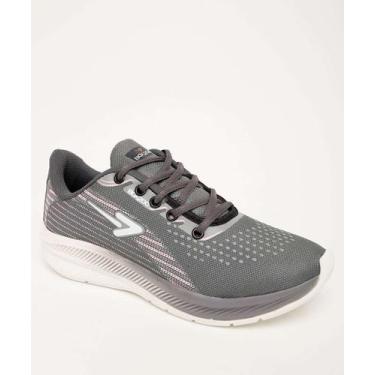 Imagem de Tênis Esportivo Feminino-60020 - Box200, Cinza, 35
