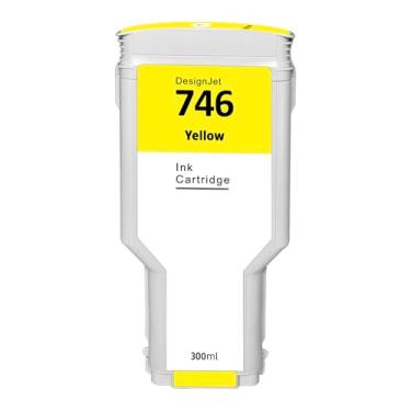 Imagem de Dikarsum Cartucho de tinta compatível HP746YL para HP 746 substituição para impressora de grande formato HP DesignJet Z6 DesignJet Z9+ (P2V79A amarelo 300 ml, 1 pacote)