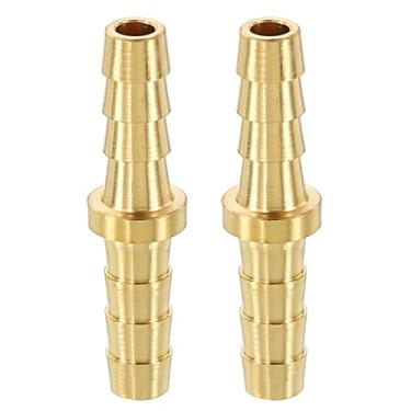 Imagem de METALLIXITY 4 peças de mangueira de latão para adaptador 1/20.3 cm Barb x 1/20.3 cm para sistemas de combustível automotivo, motocicleta, marítimo, caminhão, RV