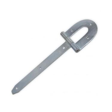 Imagem de Dobradiça Porteira Ferradura 12" Zincada Ref. 26012 - Loth