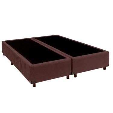 Imagem de Cama Box Queen Marrom Nature 158x198