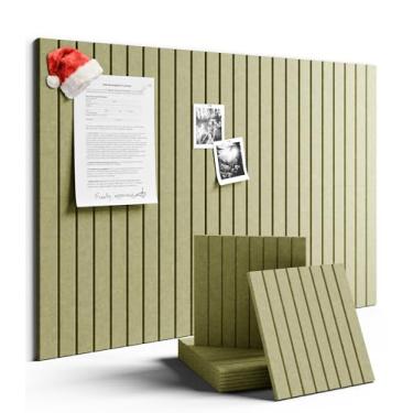 Imagem de Fluxynara Quadro de avisos de feltro grande 122 x 91 cm Alternativo para quadro de cortiça - pacote com 6 com 40 abas adesivas removíveis seguras, quadros de cortiça para paredes, quadro de cortiça