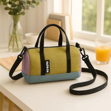 Imagem de Bolsa transversal estilo coreano para homens e mulheres, pequena bolsa de ombro ao ar livre com fecho de zíper para passeios diários, Verde, Tendência