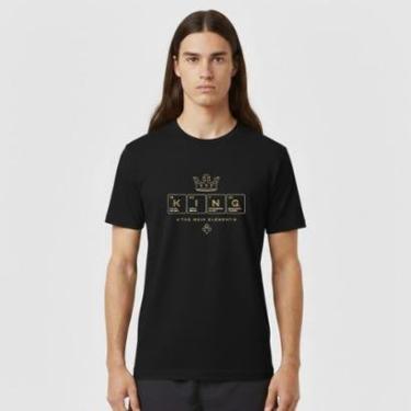 Imagem de Camiseta Masculina Algodão Premium KING TABELA PERIODICA-Masculino