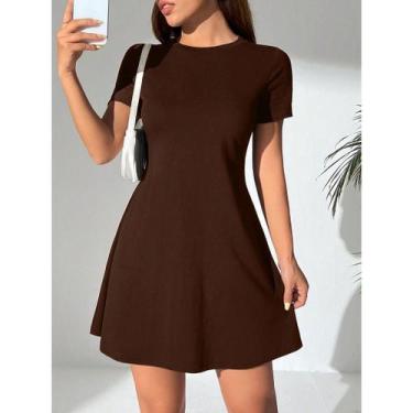 Imagem de Vestido Feminino Godê Rodado Manga Curta Primavera/Verão/Outono - Bial