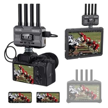 Imagem de Accsoon Sistema de transmissão de vídeo sem fio CineView HE, receptor transmissor HDMI de banda dupla 1080p60, 365 m RNG.60ms LAT., transmissão ao vivo UVC, monitoramento de 4 dispositivos, compatível