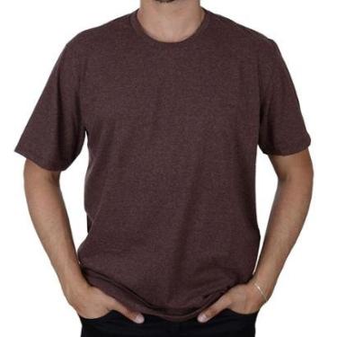 Imagem de Camiseta Masculina MC Ogochi Casual Slim Bordô - 0003-Masculino