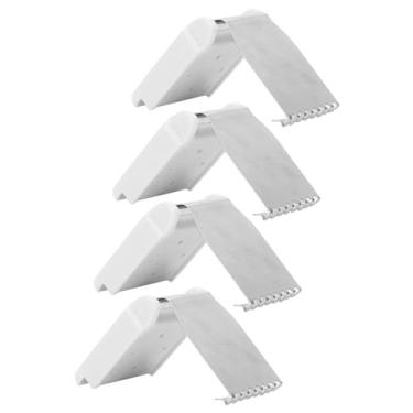 Imagem de Naroote Cabide de Garra Peso Universal para Máquina de tricô, Ferramenta de Costura de Substituição Perfeita para Entusiastas de Máquinas de tricô, Plástico + Liga de Alumínio (4pcs corpo pesado tipo garra)