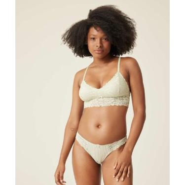 Imagem de Calcinha Fio Dental Renda Marisa-70732, Verde, P