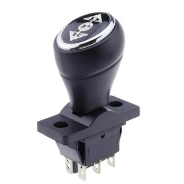 Imagem de XMKT Interruptor de engrenagem para a frente e para trás do veículo elétrico para crianças, posição de seta, empurrar, mão, estrada, interruptor de alternância para carro infantil (preto