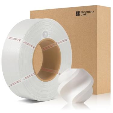 Imagem de 3DTOOLS Bambu 1,75 mm ABS refil filamento de alta dureza, alta velocidade e fácil impressão ecológica com RFID para Bambu Lab X1, P1 P2S, H2D AMS 1KG +/- 0,03 mm (sem carretel)