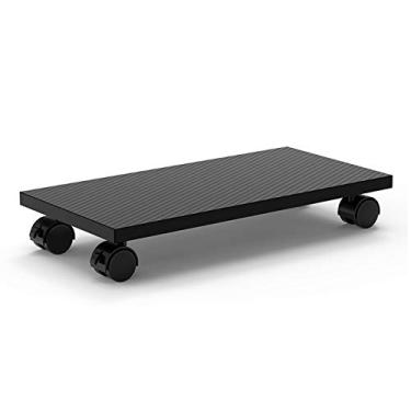 Imagem de pcagfaajmh Suporte de CPU Simples Suporte de CPU Torre de Mesa Móvel Mainframe Suporte de Piso Rodas Rodízios PC Case Suporte Carrinho com 4 Rodinhas, Suporte de Torre PC em 3 Cores (Cor: Cinza