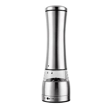 Imagem de 5sssallefaa Conjunto de moedor de sal e pimenta, moedor de sal manual, moedor de pimenta recarregável, grossura ajustável, fácil de limpar, ferramenta de cozinha