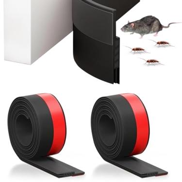 Imagem de Kit 2 Vedador de Baixo da Porta, Vedador Ajustável de Silicone com Adesivo Forte, Antirruído, Isolante Térmico e Barreira de Poeira, para Portas, Adequado para todos os tipos de portas