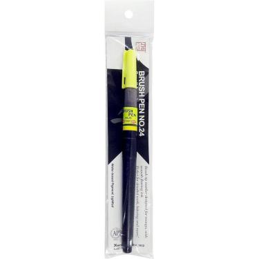 Imagem de Caneta Kuretake Fude Brush Pen Nº 24 Extra Fina Preta