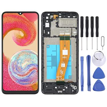 Imagem de Hiregolish Peças de reparo de tela LCD para celular para Samsung Galaxy A04E SM-A042 digitalizador de tela LCD conjunto completo com moldura, conjunto de substituição com kits de reparo