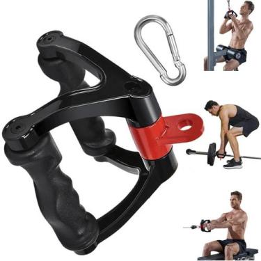 Imagem de Puxador Triangulo Pegada Anatomica Academia Musculaçao Giro 360 Remada